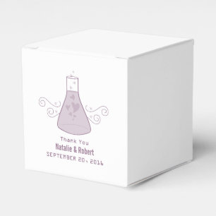 Caixinha De Lembrancinhas Boxes de Casamento de Química Doce Púrpura