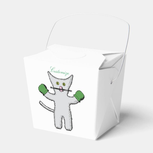 Caixinha De Lembrancinhas Boxin Kitten com Mittens Thunder_Cove (Frente)