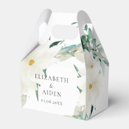 Caixinha De Lembrancinhas Branca de Casamento da Magnolia Elegante