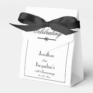 Caixinha De Lembrancinhas Branco Personalizado do Aniversário Clássico Ele
