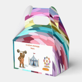 Caixinha De Lembrancinhas Brandon, urso forte do circo