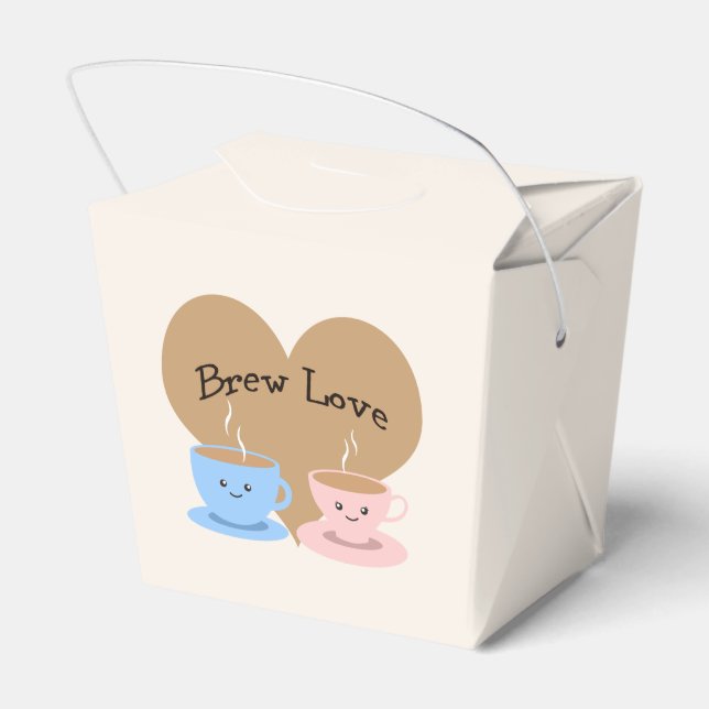 Caixinha De Lembrancinhas Brew Love! Mugs de café (Verso)