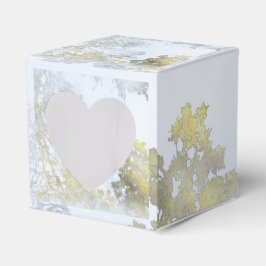 Caixinha De Lembrancinhas Brilho Dourado de Folha Larga