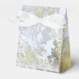 Caixinha De Lembrancinhas Brilho Dourado de Folha Larga