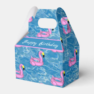 Caixinha De Lembrancinhas Brinquedo de piscina Flamingo