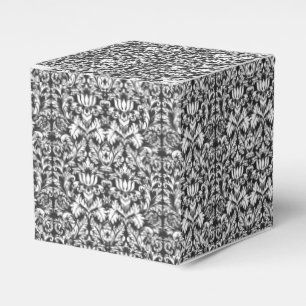 Caixinha De Lembrancinhas Brocade de gargalo branco preto