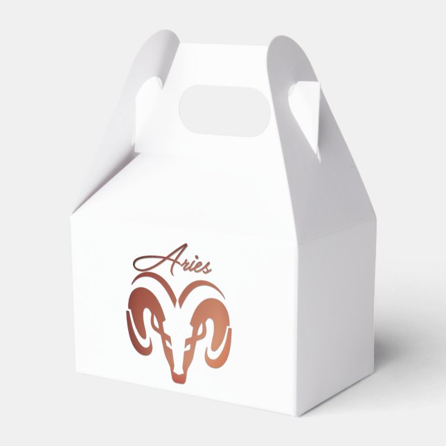 Caixinha De Lembrancinhas Bronze toca Ram Zodiac (Frente)