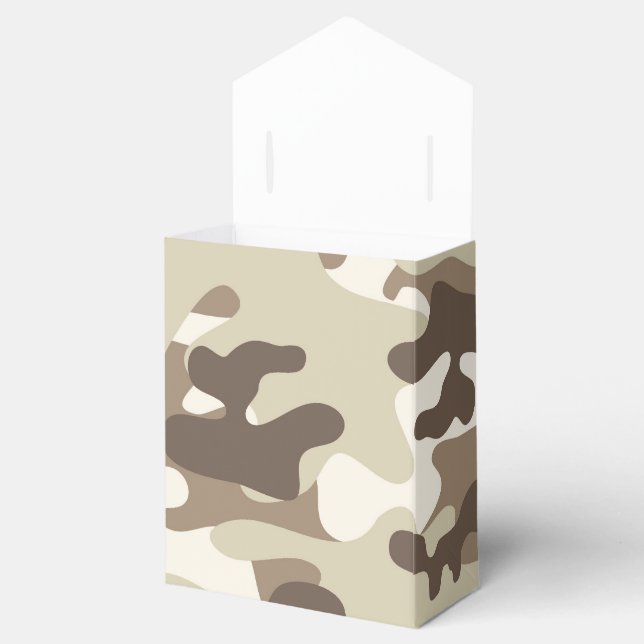 Caixinha De Lembrancinhas Brown Camo Design (Aberto)