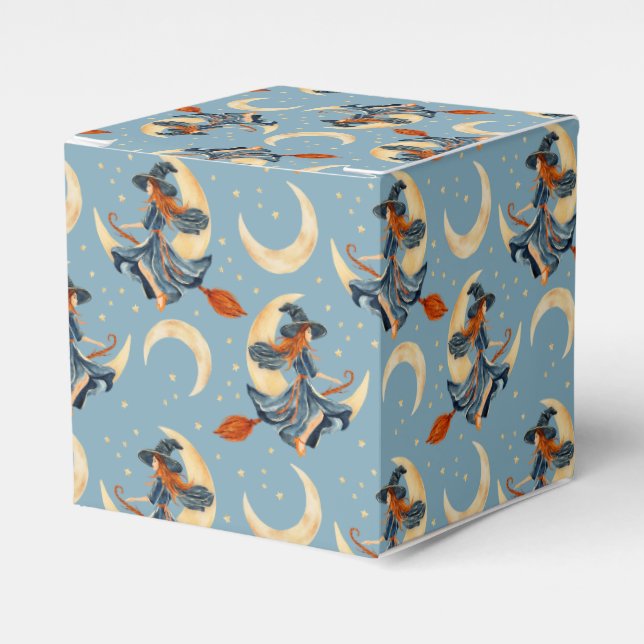 Caixinha De Lembrancinhas Bruxas e Luas (Frente)