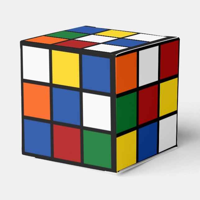 Caixinha De Lembrancinhas Bunte Quadrate Kubisch (Verso)