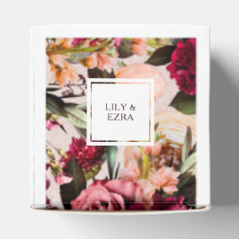 CAIXINHA DE LEMBRANCINHAS BURGUÊS E ROSÉ CLARO