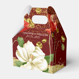 Caixinha De Lembrancinhas Burgundy Linda Casa Dourada Rosy