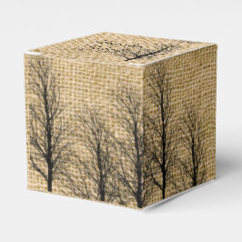 Caixinha De Lembrancinhas Burlap and Birch Posh Wedh Favor Box