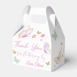Caixinha De Lembrancinhas Butterfly Floral Birthday Favor Box