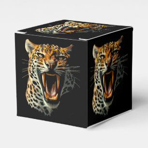 Caixinha De Lembrancinhas Cabeça de ataque com picos-leopardo