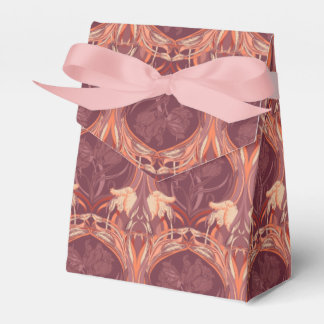 Caixinha De Lembrancinhas Cachecol Art Nouveau Vitoriano Tulipas
