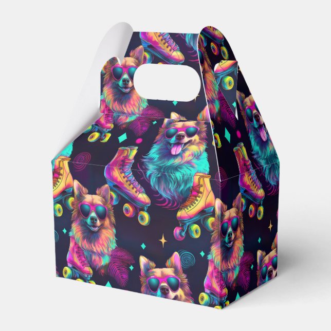 Caixinha De Lembrancinhas Cachorro do Disco do Skate Cilindro (Frente)