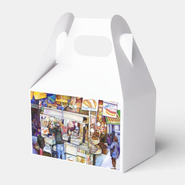 Caixinha De Lembrancinhas Cachorro Quente Deus, Nova Iorque (Frente)