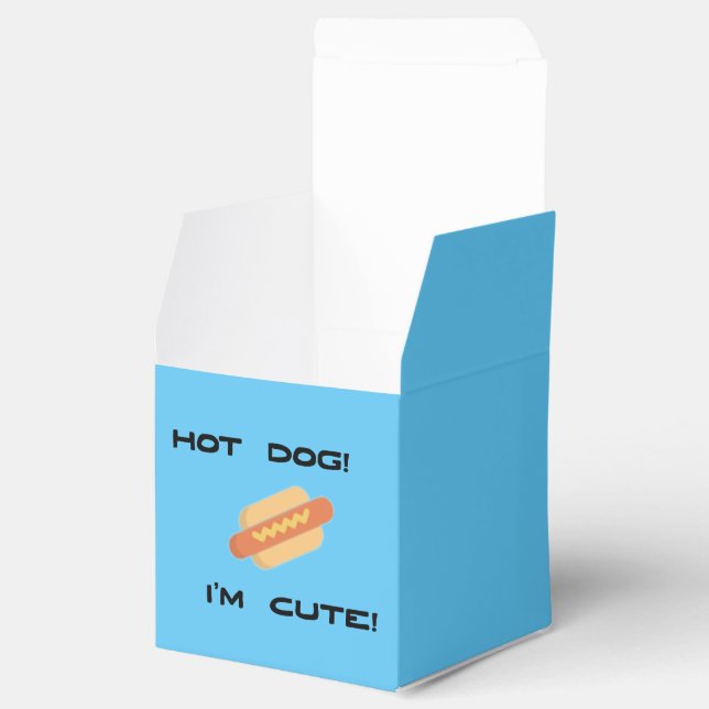 Caixinha De Lembrancinhas Cachorro Quente Sou Bonito (Aberto)