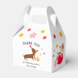 Caixinha De Lembrancinhas Cachorros-loucos-rosados-rosados-pintados-loucos