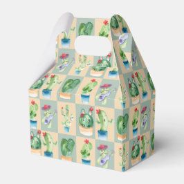 Caixinha De Lembrancinhas cactus love - aquarela