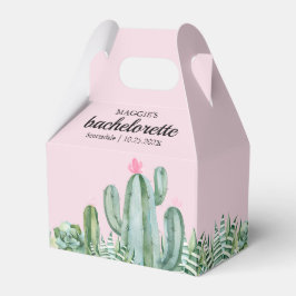 Caixinha De Lembrancinhas Cactus Succult Desert Bachelorette Pink