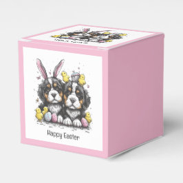 Caixinha De Lembrancinhas Cães de Montanha felz pascoa Bernese