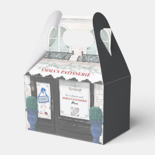 Caixinha De Lembrancinhas Café de padaria francês Patisserie Black Favor Box