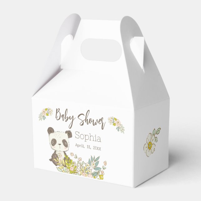 Caixinha De Lembrancinhas Caja Baby Shower Panda (Frente)