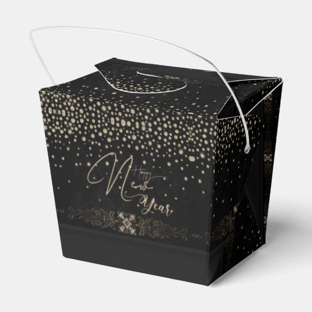 Caixinha De Lembrancinhas Caja de regalo con feliz año con cristales (Verso)