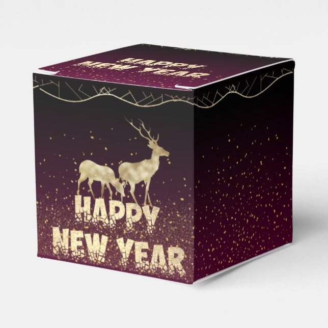 Caixinha De Lembrancinhas Caja de regalo  elegante para navidad (Frente)