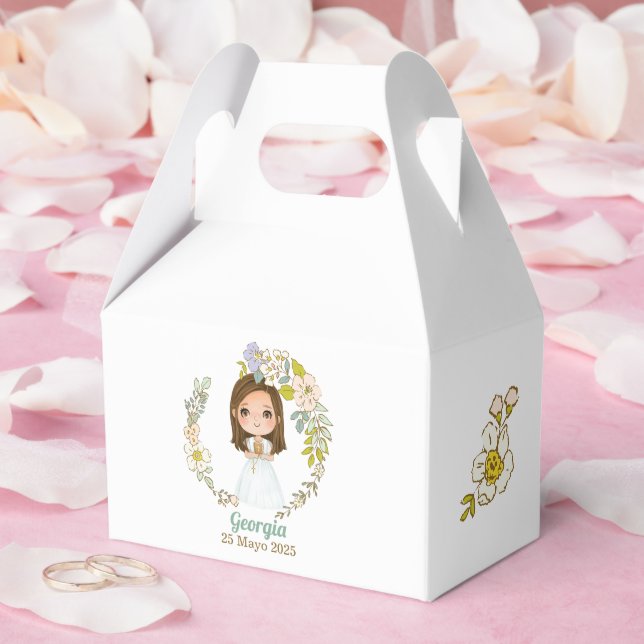 Caixinha De Lembrancinhas Caja para regalos Primera Comunión GEORGIA (Casamento)