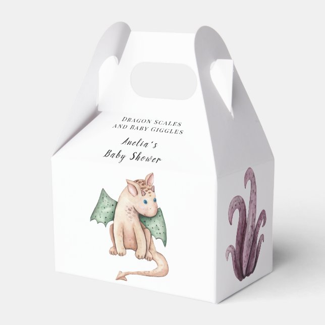 Caixinha De Lembrancinhas Calhas de dragões e rabinhos (Frente)