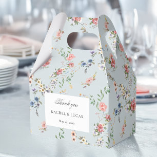 Caixinha De Lembrancinhas Caligrafia Floral do Pastel Boho