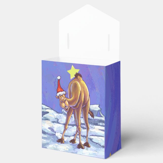 Caixinha De Lembrancinhas Camel Christmas (Aberto)