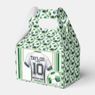 Caixinha De Lembrancinhas Camisa de Futebol Verde para Meninos Festa de Aniv
