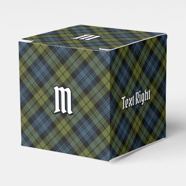 Caixinha De Lembrancinhas Campbell Tartan Favor Box (Frente)