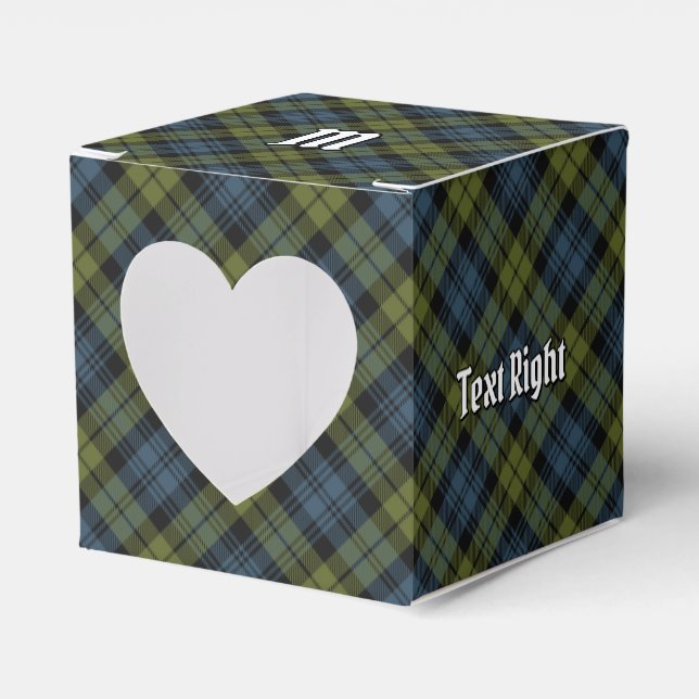 Caixinha De Lembrancinhas Campbell Tartan Favor Box (Frente)