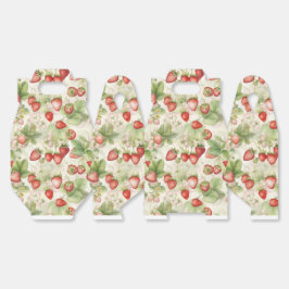 Caixinha De Lembrancinhas campo de morangos maduros e vermelhos