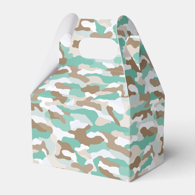 Caixinha De Lembrancinhas Camuflagem Costeira (Frente)