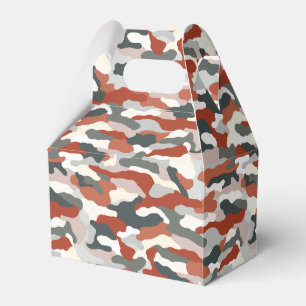 Caixinha De Lembrancinhas Camuflagem de Outono