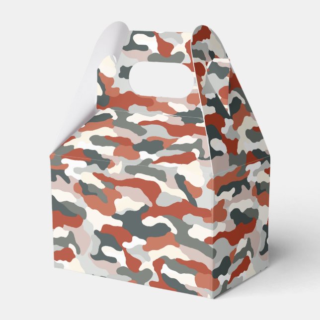 Caixinha De Lembrancinhas Camuflagem de Outono (Frente)