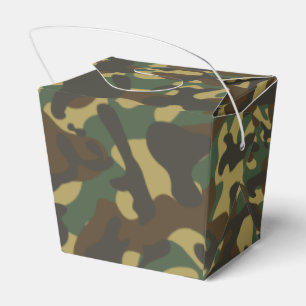 Caixinha De Lembrancinhas Camuflagem florestal