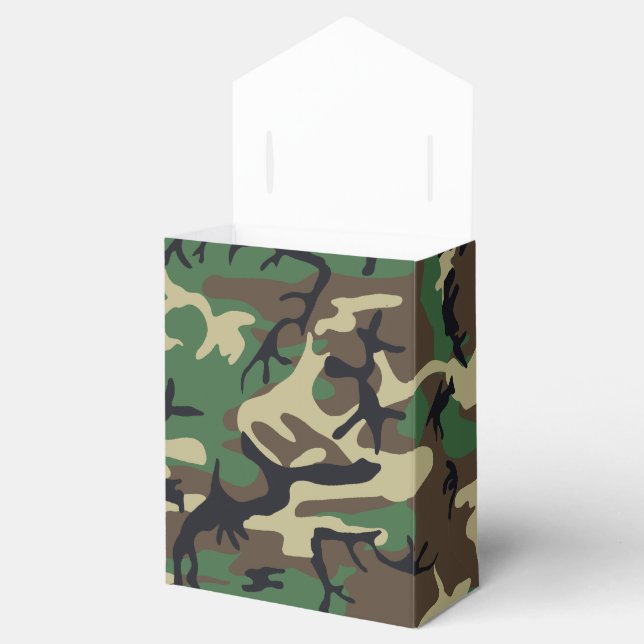Caixinha De Lembrancinhas Camuflagem Militar (Aberto)