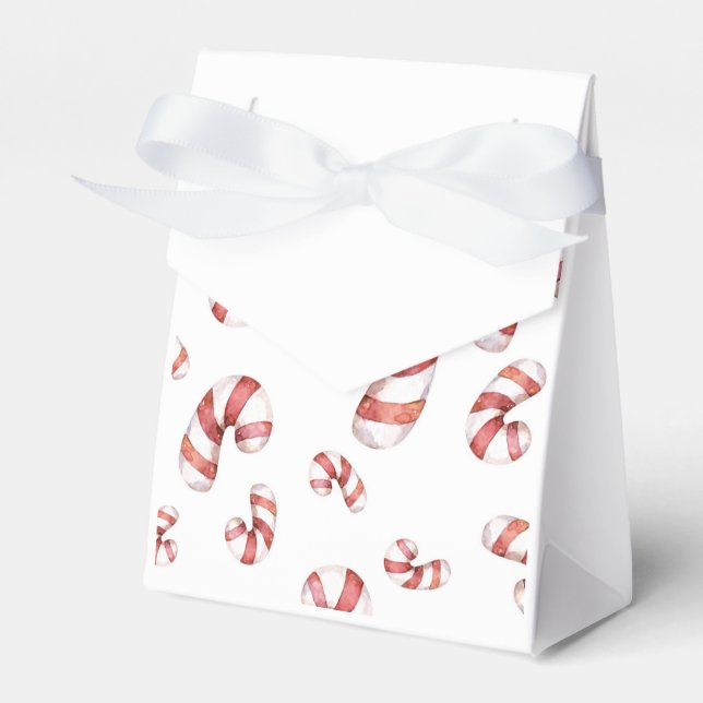 Caixinha De Lembrancinhas Canais de Aquarelas no Natal (Frente)