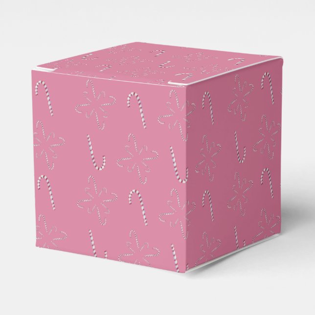 Caixinha De Lembrancinhas Candy Cane 2026 Pink (Frente)