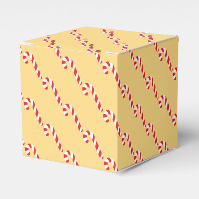 Caixinha De Lembrancinhas Candy Cane Favor Box (Frente)
