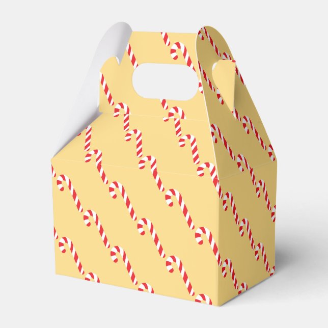 Caixinha De Lembrancinhas Candy Cane Favor Box (Frente)
