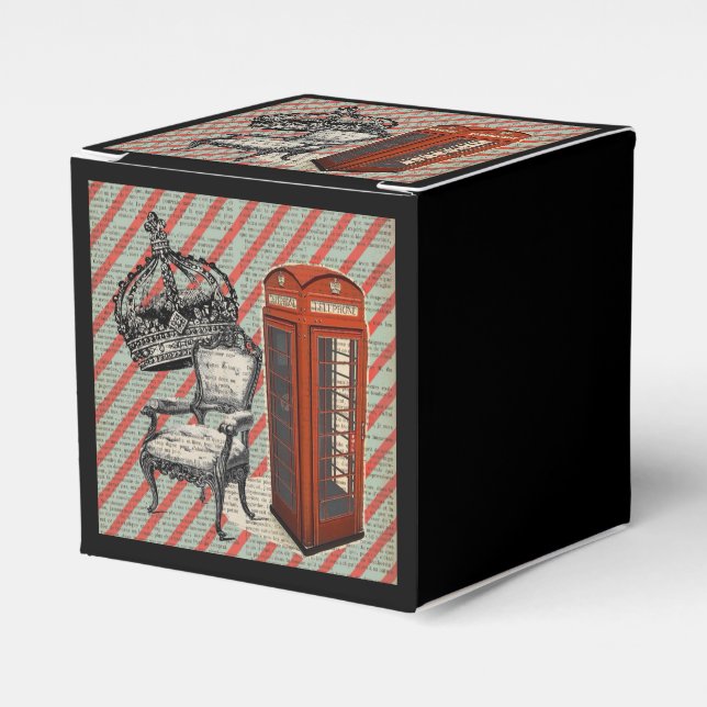 Caixinha De Lembrancinhas capa de telefone vitoriana jubileu coroa londres (Frente)