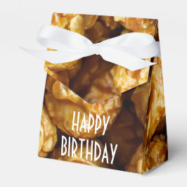 Caixinha De Lembrancinhas Caramel Popcorn Happy Birthday Favor Box